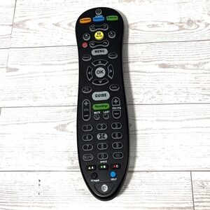 AT&T U-verse S30-S1B Standard Remote Control Black Backlit Universal TV UNTESTED